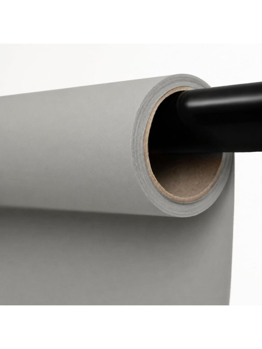 Light Gray Seamless Paper Backdrop for Photography - 53"x16.4" Photo Studio Prop